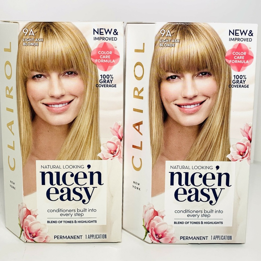 Clairol Nice’n Easy 9A Light Ash Blonde Color 2PK
